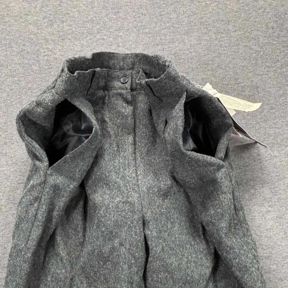 Sag Harbor Pants Womens 10 Wool Blend Pleated Cuffed Charcoal Lined Trousers NEW - Picture 10 of 16